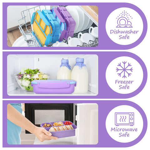 QQKO microwave-safe base for warming meals at school