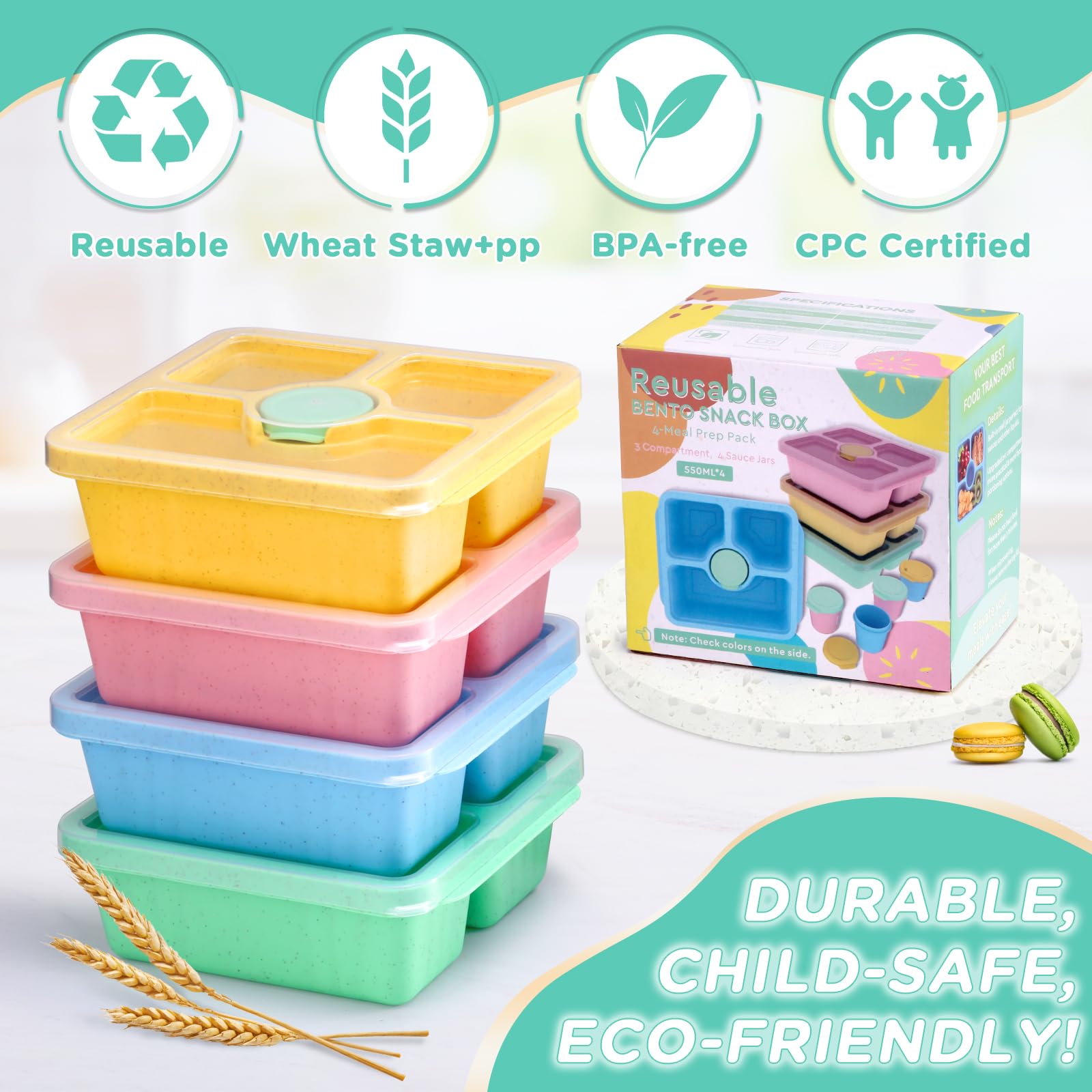 QQKO uses BPA-free wheat straw and CPC-certified plastics for safer everyday meals.