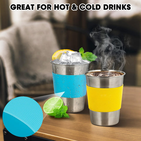 Qrooper cups ideal for outdoor picnics and travel-friendly beverages.