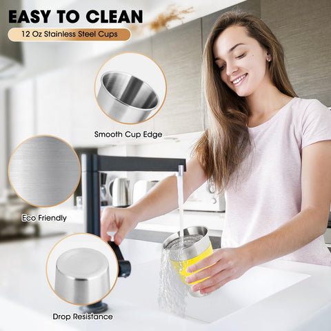 Qrooper stackable design saves space and simplifies cabinet storage.