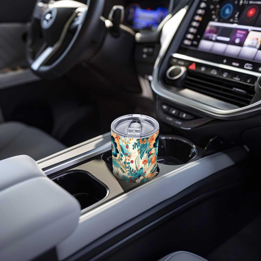 QruKinx Floral Tumbler packaging shows gift-ready presentation