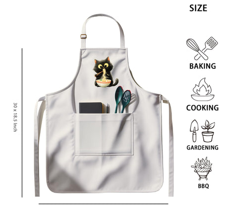 QSLEUNG gift-ready packaging for cat lover apron