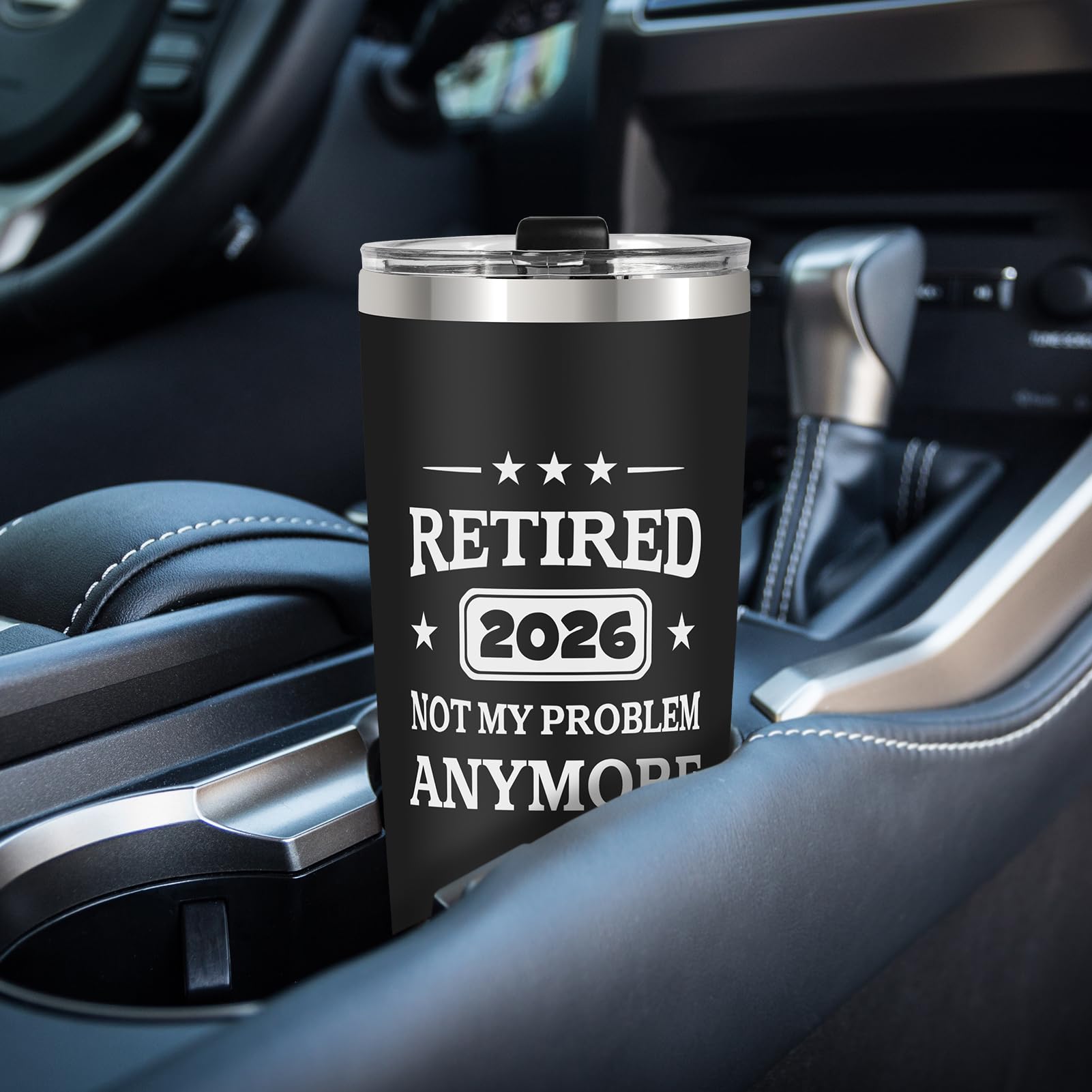 QTDS tumbler close-up highlights rust-proof stainless steel for durable daily use.