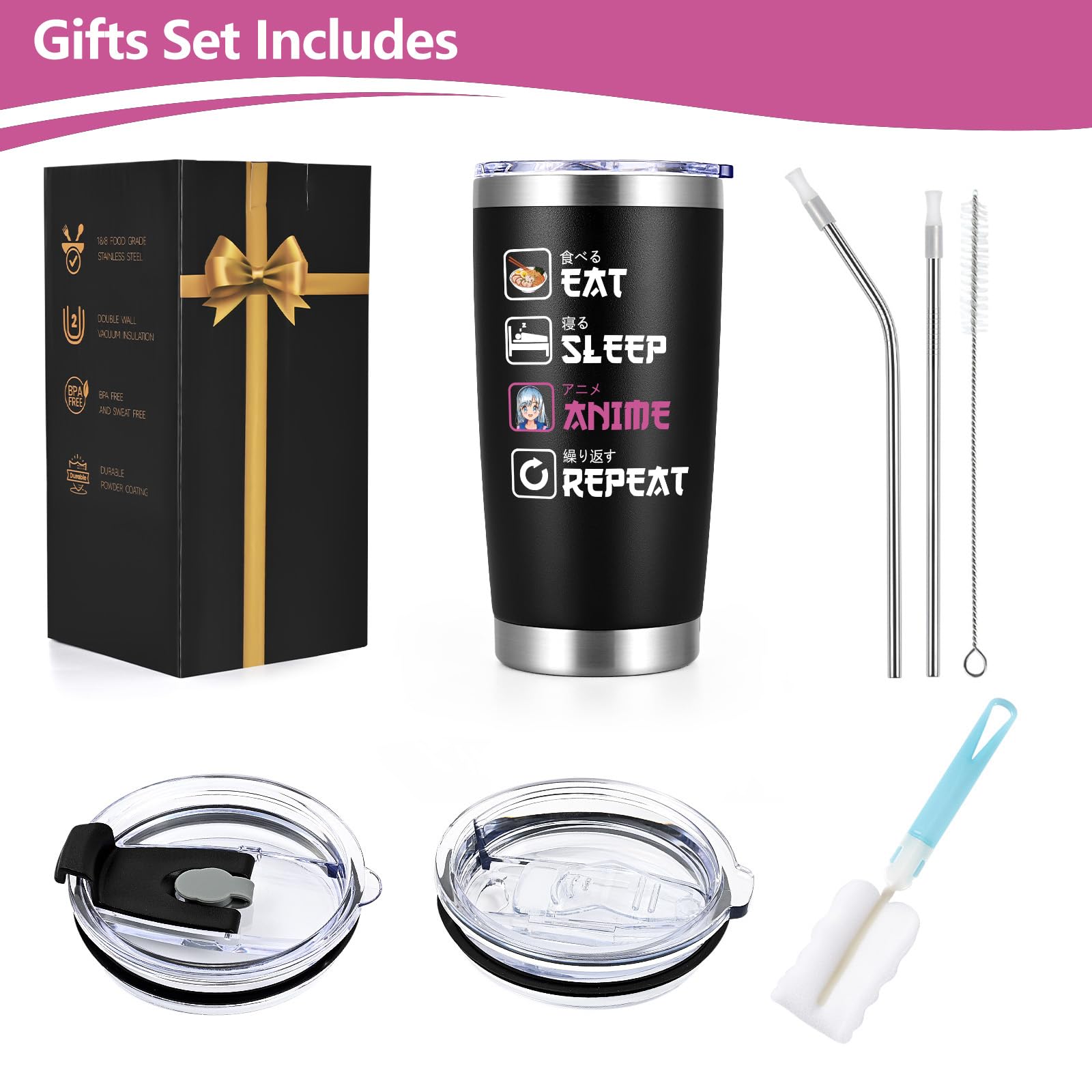 Qtencas black sleek finish matches any desk or bag.