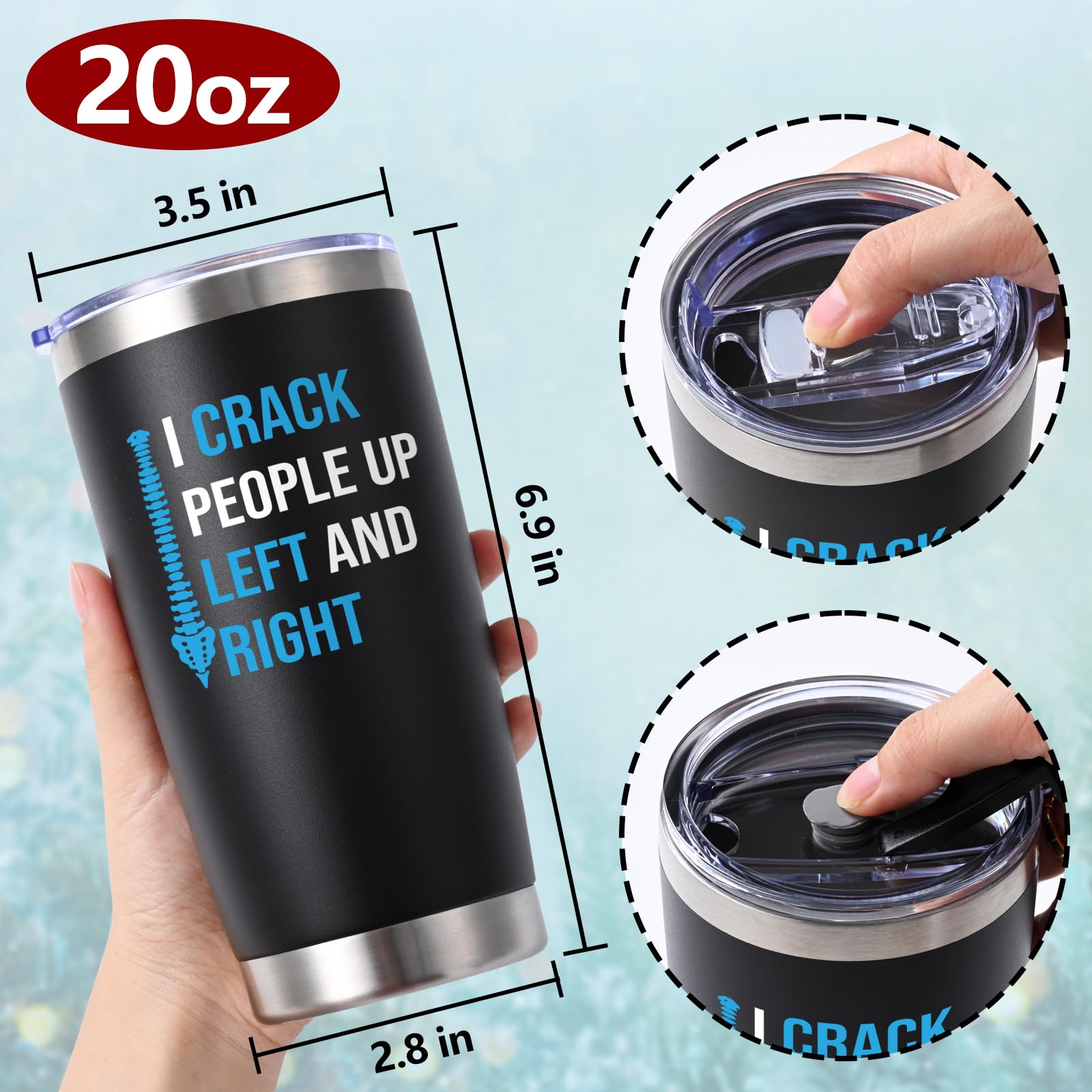 Qtencas chiropractor gift outdoor use ideal for picnics or beach days