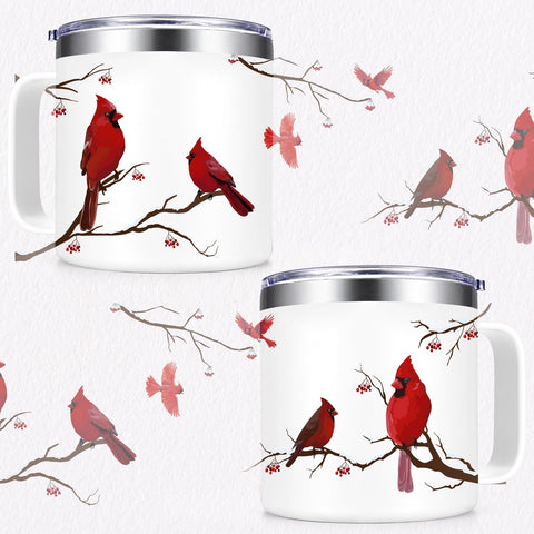 Qtencas Christmas coffee mug scene adds festive touch to holiday mornings.