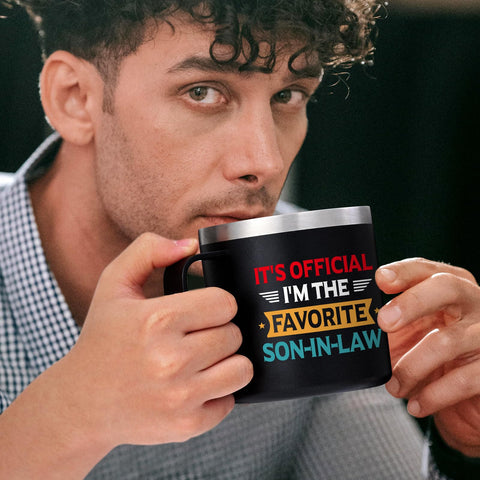 Qtencas matte black finish mug close-up for elegant daily use.