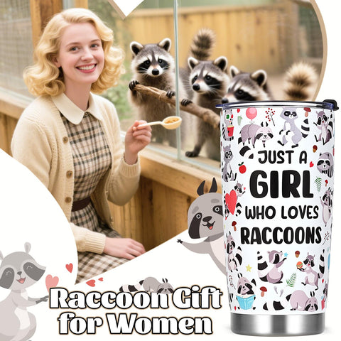 Qtencas raccoon-prints travel cup is perfect for outdoor adventures