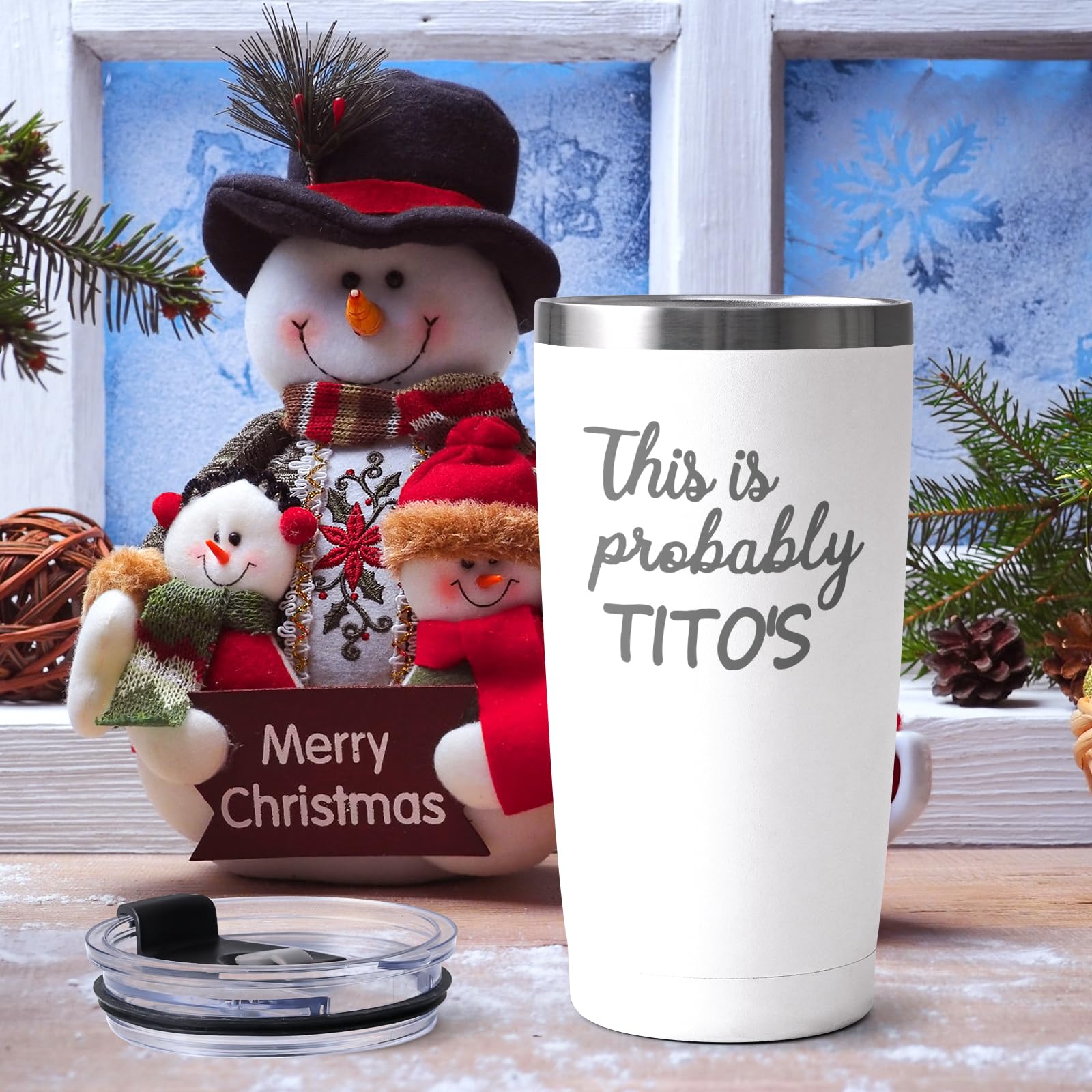 Qtencas Tito's Tumbler stainless-304 construction offers durable, safe sipping.