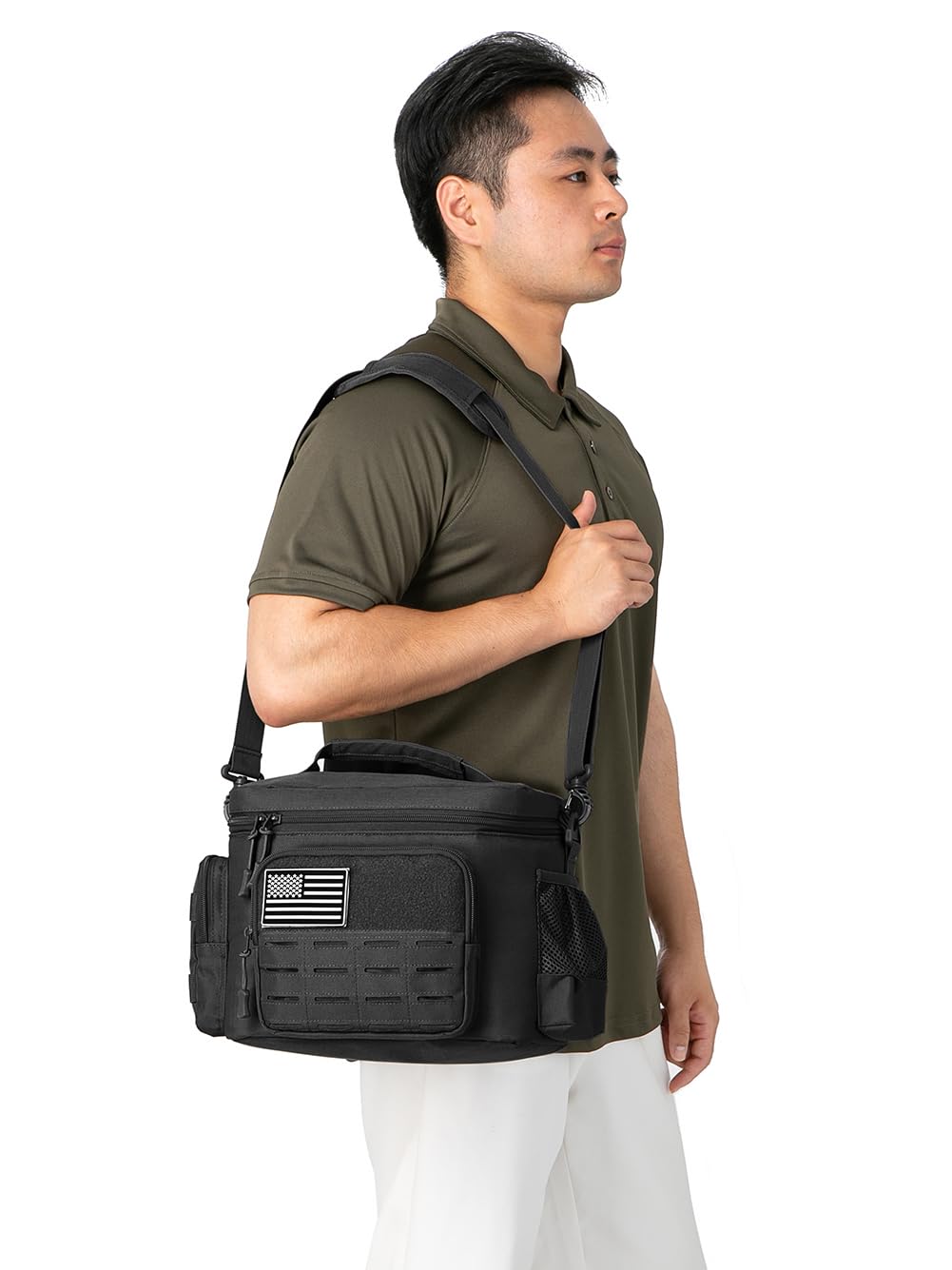 QT&QY tactical lunch bag all-around use from office to camping.