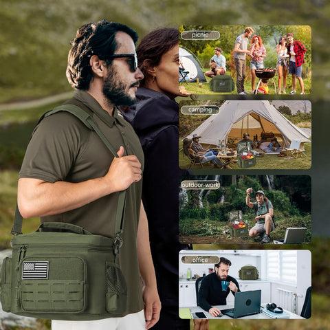 QT&QY Lunch Bag SBS zipper offers smooth operation.