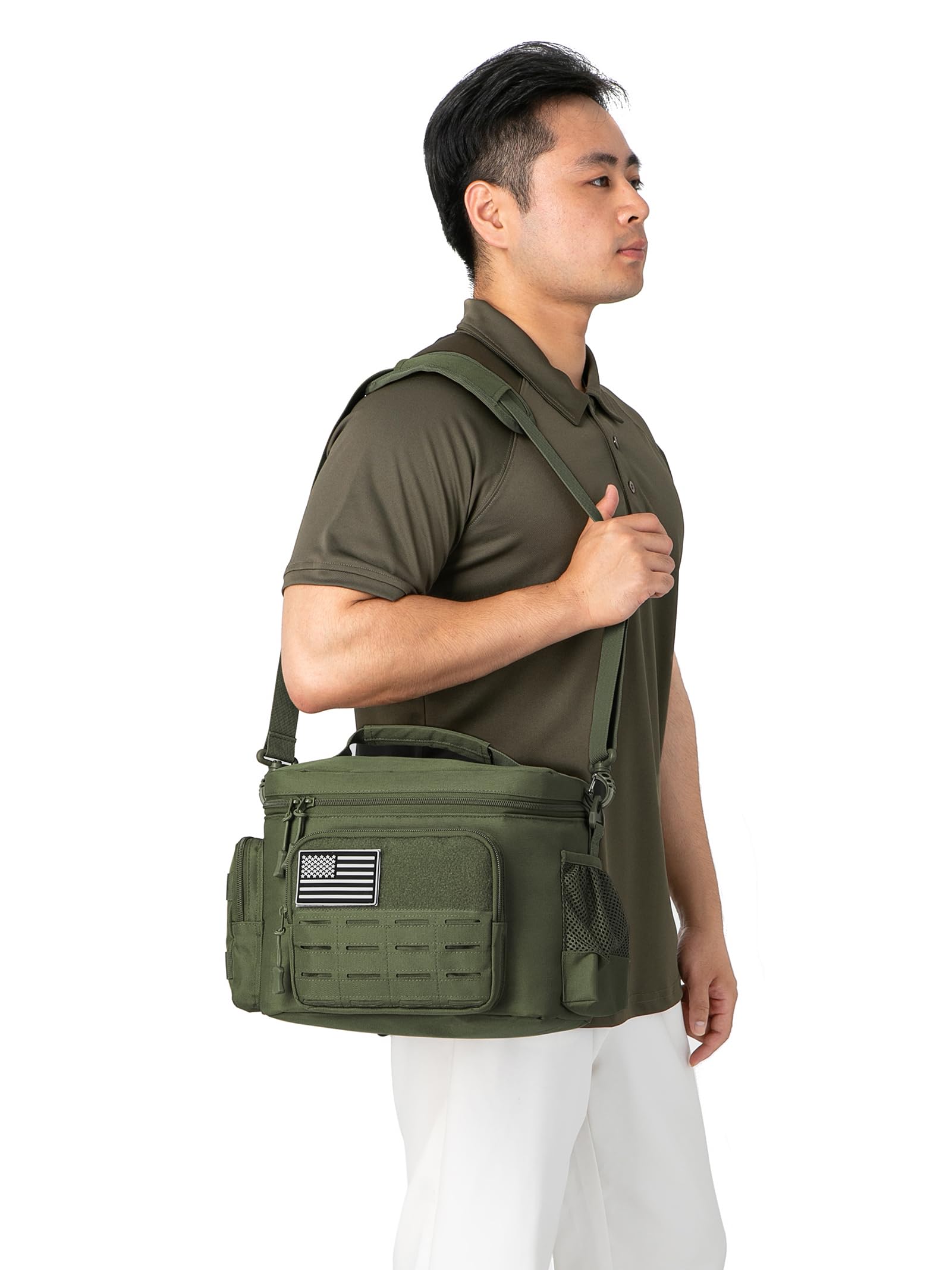 QT&QY Lunch Bag used for work, picnics, camping, and travel.