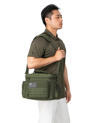 QT&QY Lunch Bag used for work, picnics, camping, and travel.