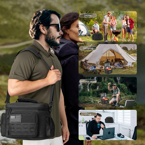 QT&QY lunch bag sturdy zipper detail for reliable openings.
