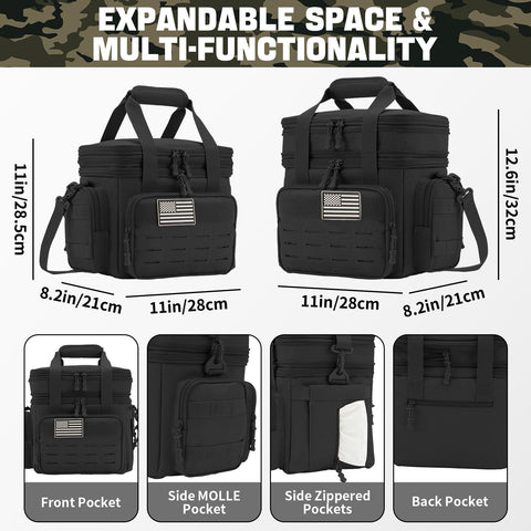 QT&QY lunch box expanded height provides extra storage for meals.