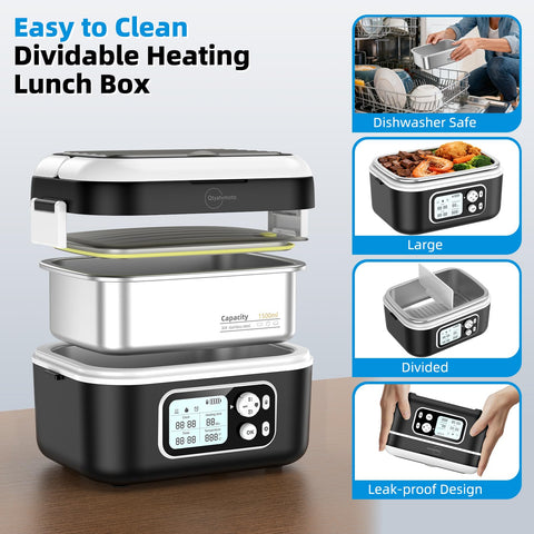 Qtyatvmoto 304 stainless steel inner pot for easy cleaning and durability