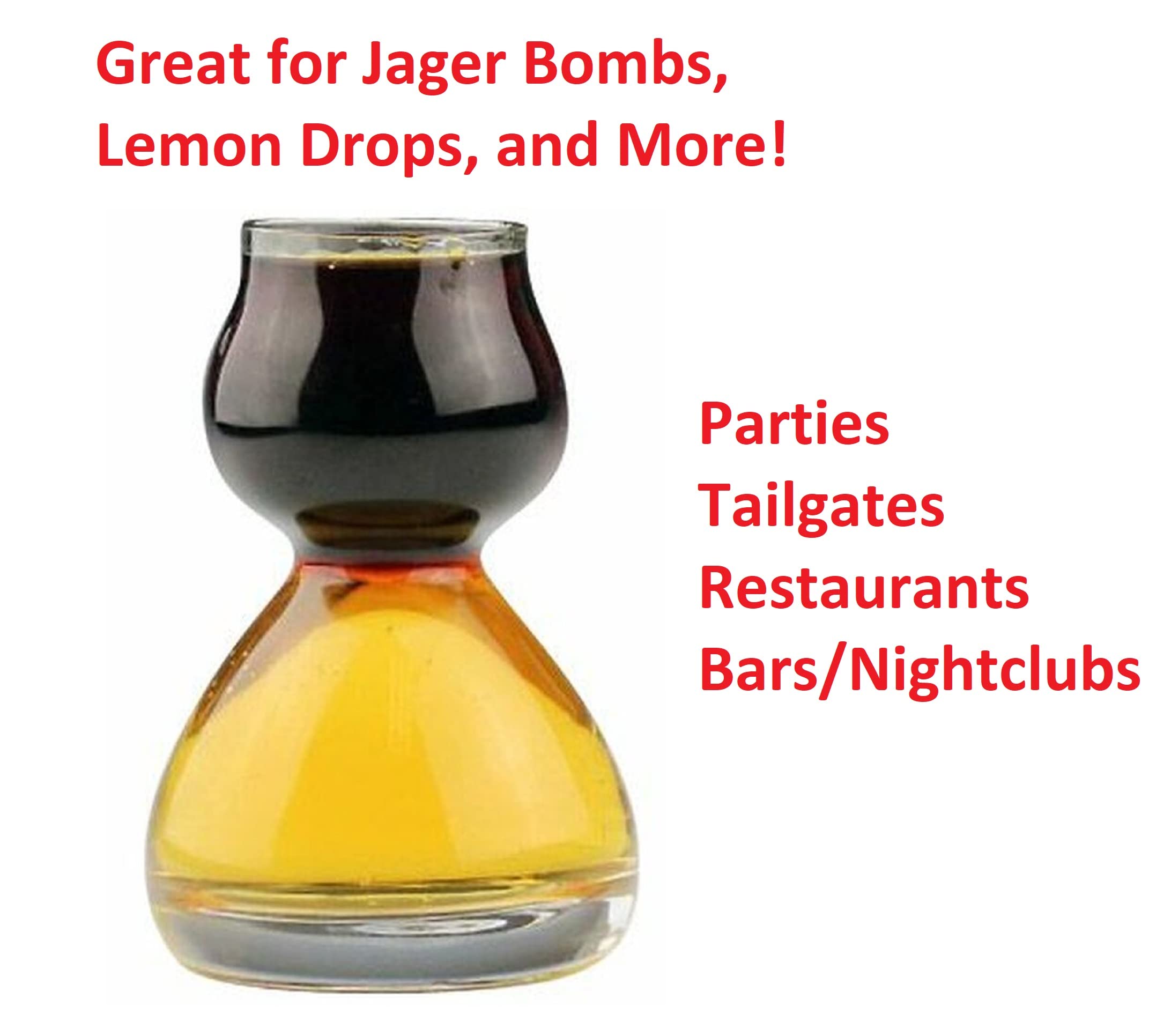 QUAFFER chaser-first pour shot glass demonstrates unique serving style for lively bar evenings.