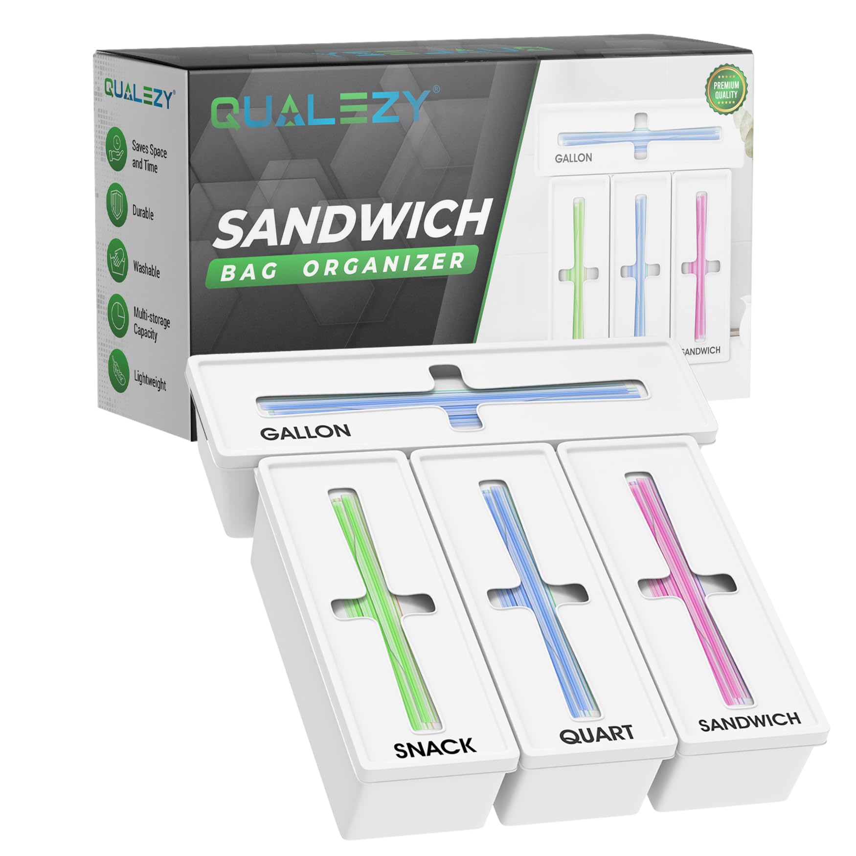 Qualezy easy-clean design makes spills simple to wipe away.