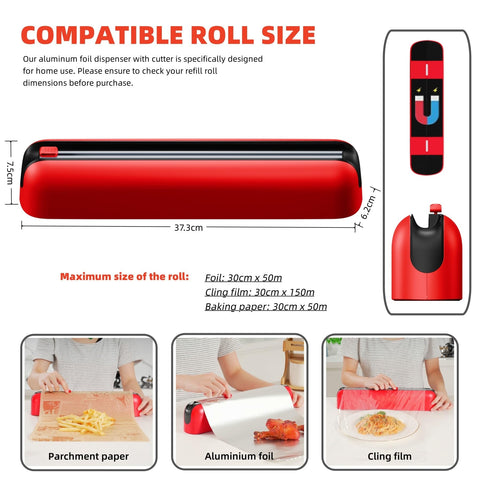 Quasziwa 50-meter plastic wrap roll included for immediate use