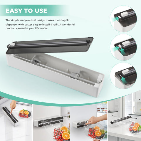 Quasziwa easy-clean ABS dispenser shown with reusable design.