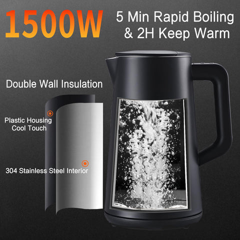 QUAXWELL kettle auto shut-off enhances safety after boiling