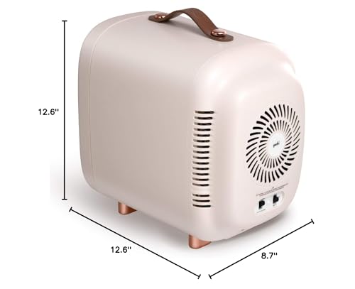 QUBI Mini Fridge elegant design adds luxury to vanity while preserving product quality