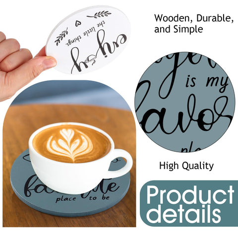Queekay coaster storage holder keeps six coasters neatly organized.