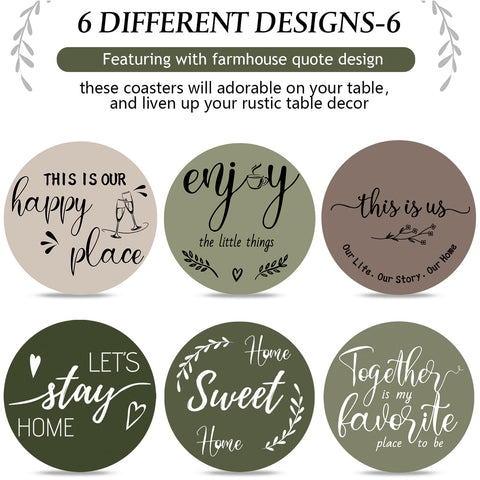 Queekay coasters feature smooth polished wood and grain