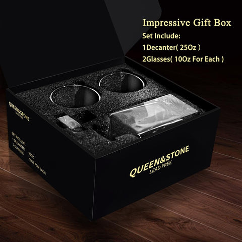 Queenstone Lead Free boxed set presentation enhances gifting and display