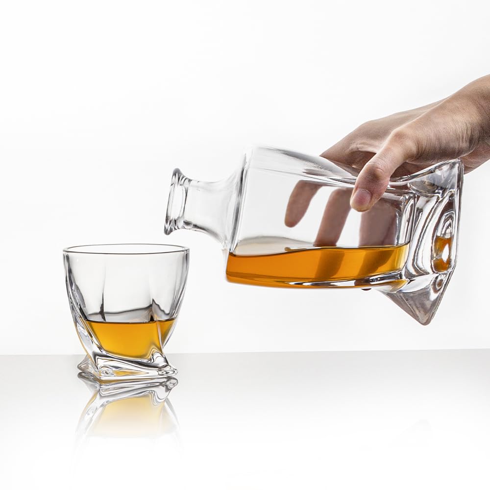 Queenstone versatile bottle for mouthwash or liquor in stylish home bar