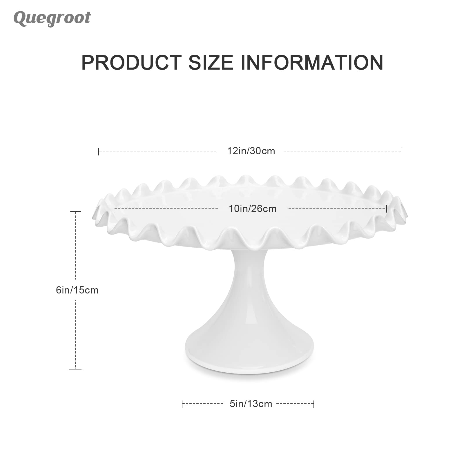 Quegroot white dessert stand on wedding table showcasing elegant presentation