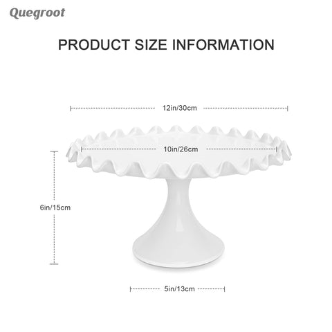 Quegroot white dessert stand on wedding table showcasing elegant presentation