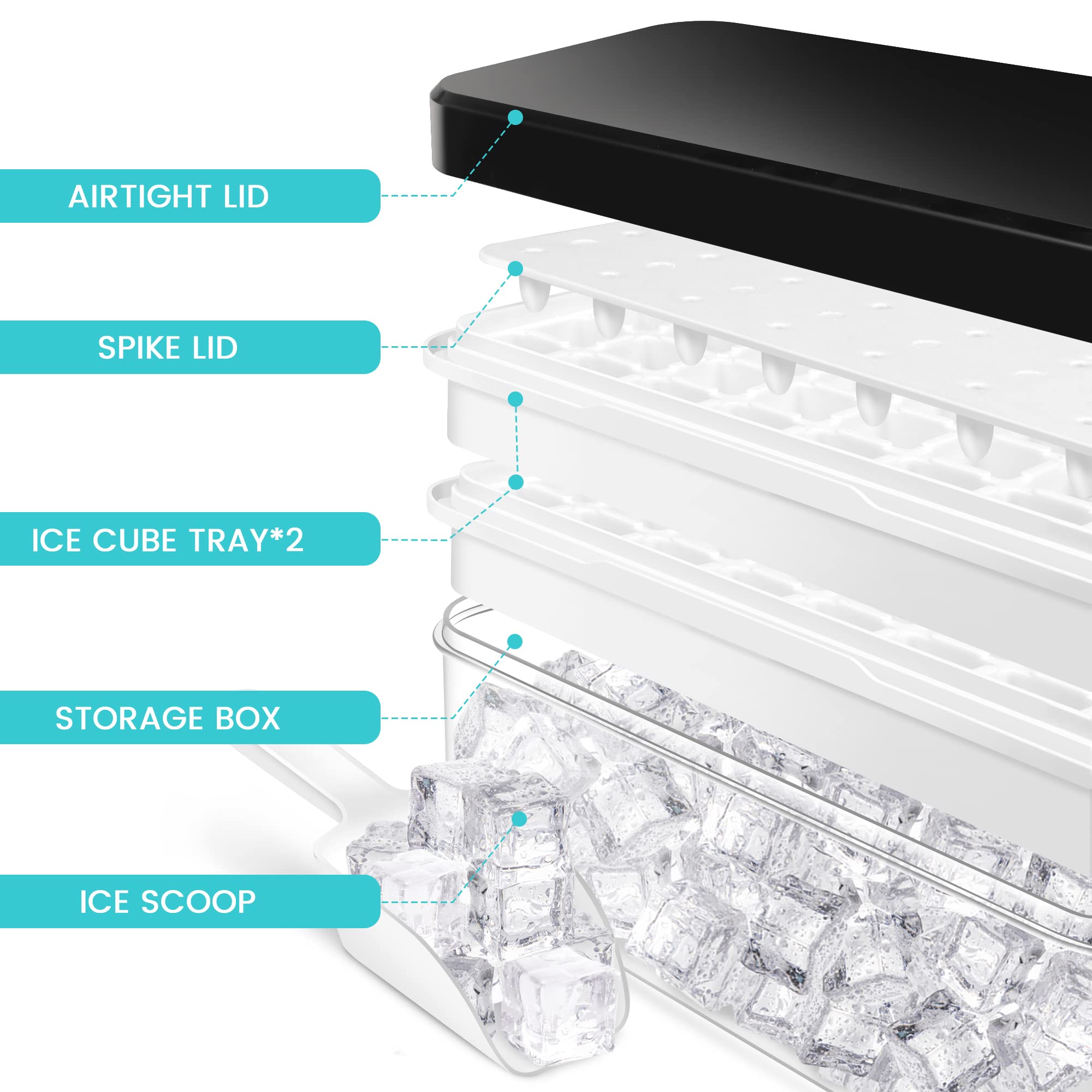 QUELIEN BPA-free tray material ensures safe contact with drinks.