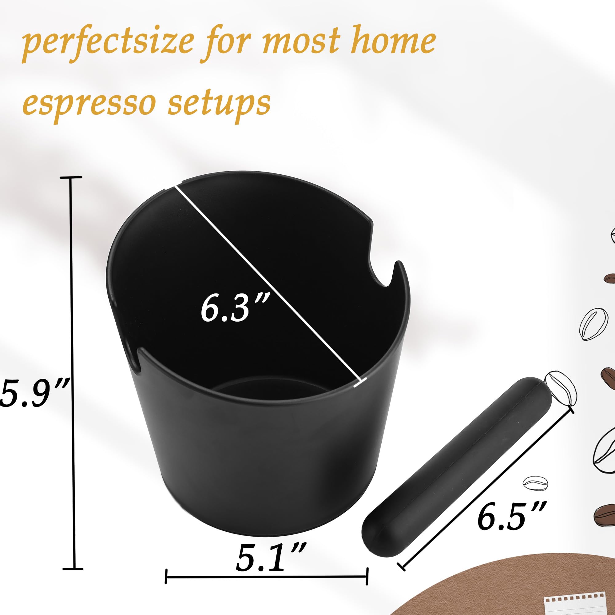 QUELIEN knock box is dishwasher-safe for hassle-free cleaning.