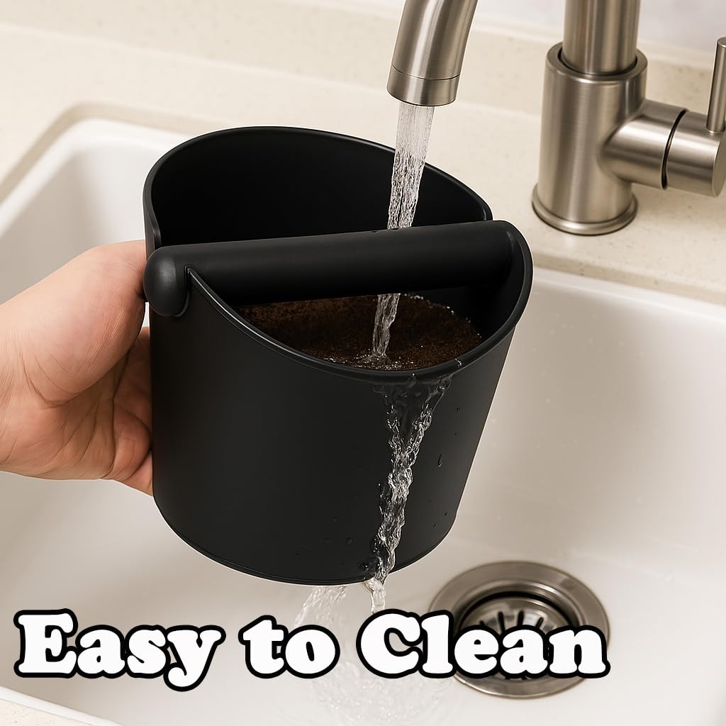 QUELIEN knock box easy cleaning with smooth interior after use.
