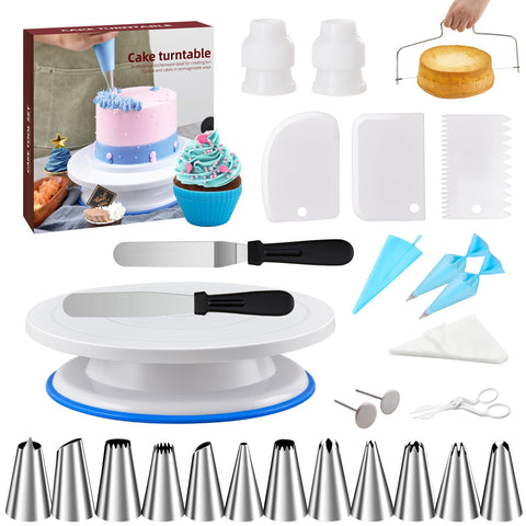 Quellance 11-inch turntable for smooth cake decorating