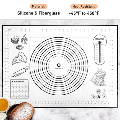 Quellance pastry mat with non-stick surface for easy dough release