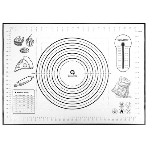 Quellance silicone pastry mat rolling dough on a clean surface