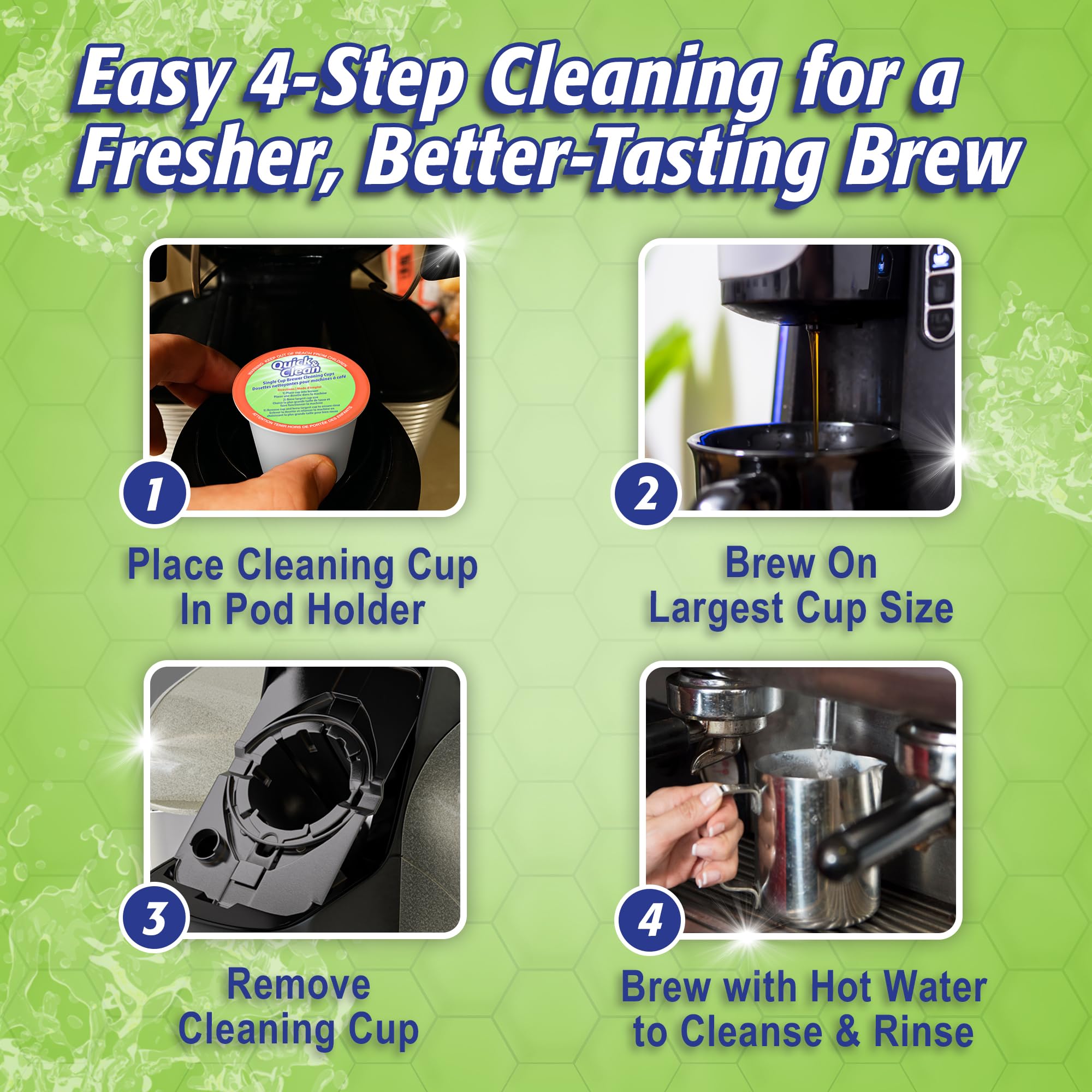 Quick & Clean eco-friendly packaging designed for sustainable home cleaning routines.