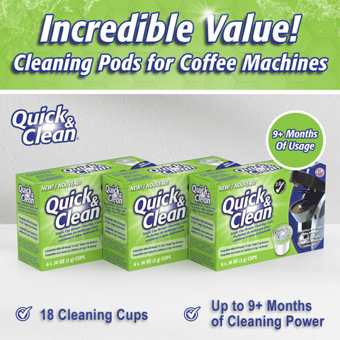 Quick & Clean non-toxic formula supports safe cleaning with no harsh residues.