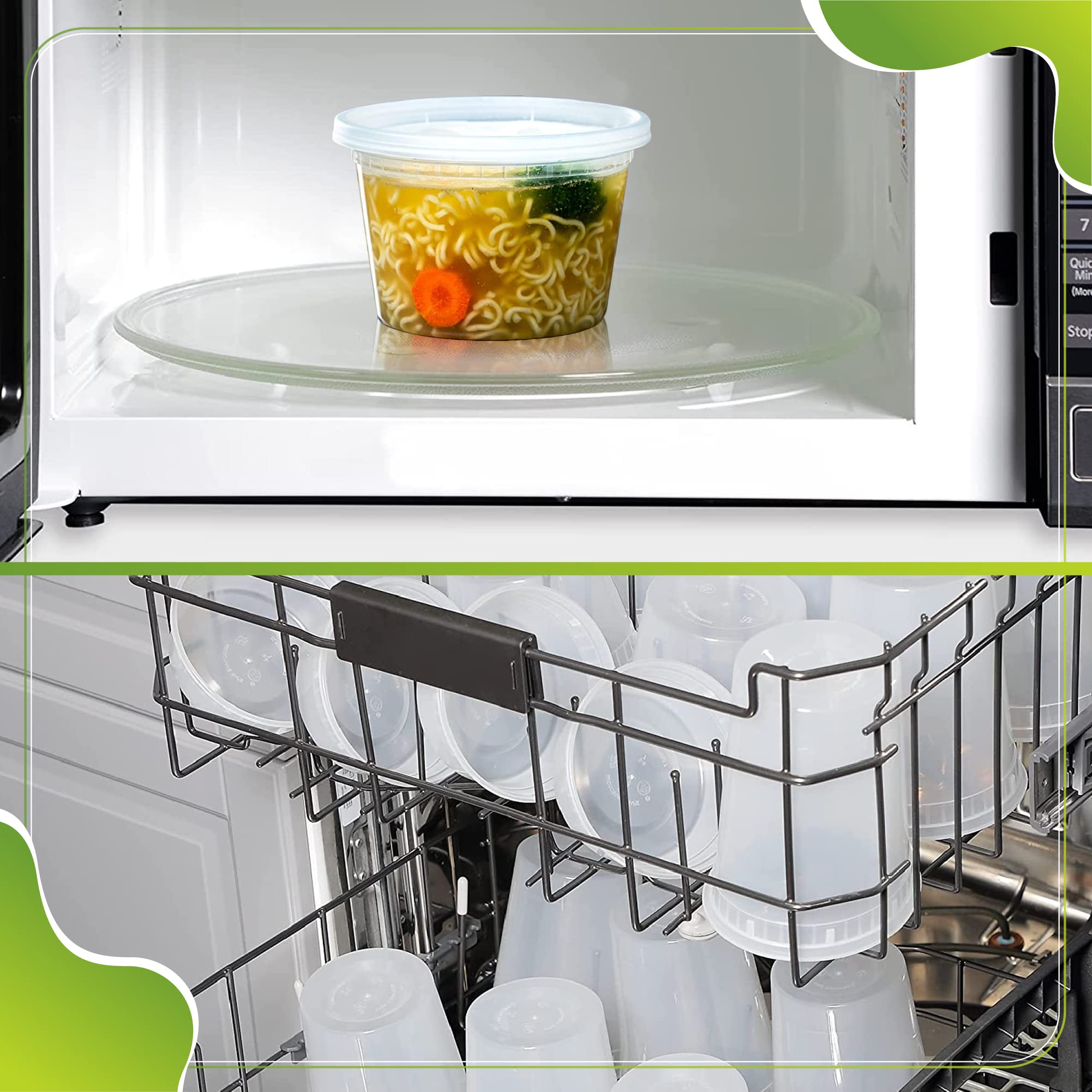 QUIDDITY WARE deli container 16oz clear supports meal prep and versatile storage.