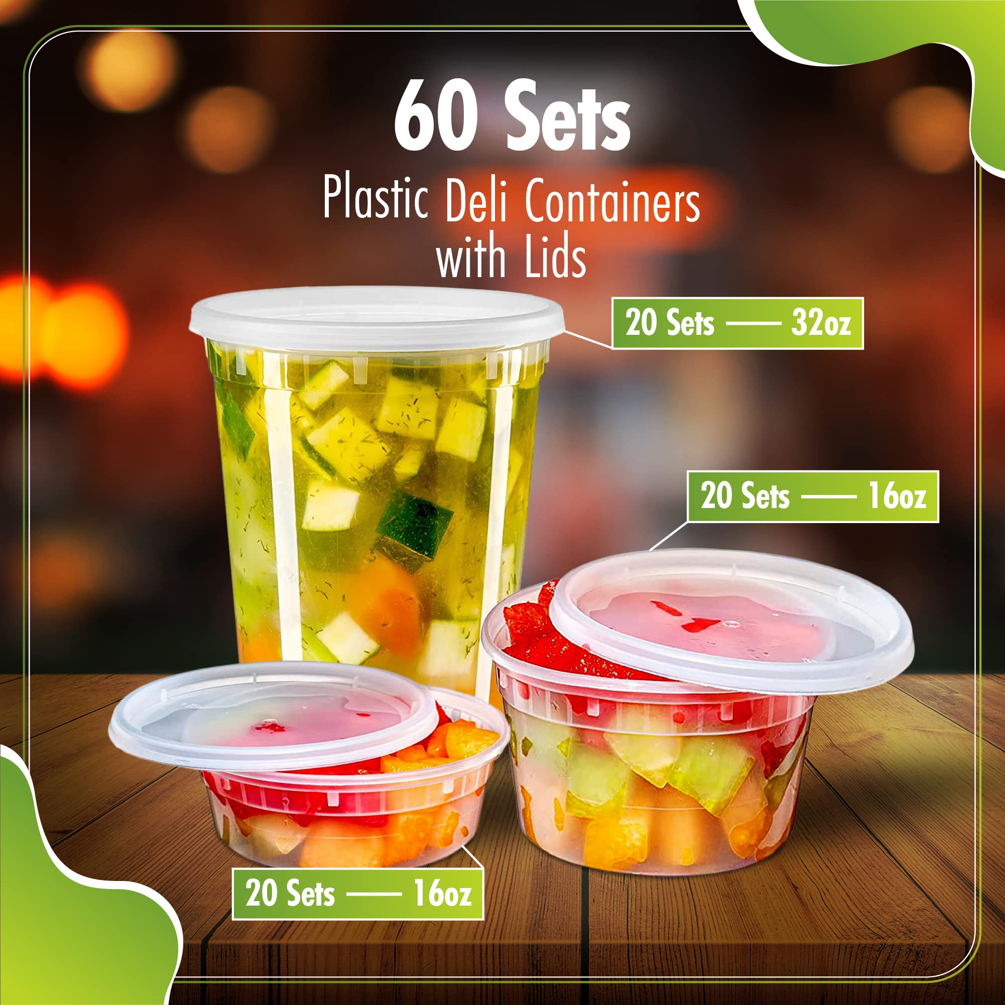 QUIDDITY WARE deli container 32oz clear ideal for bulk sauces and soups.