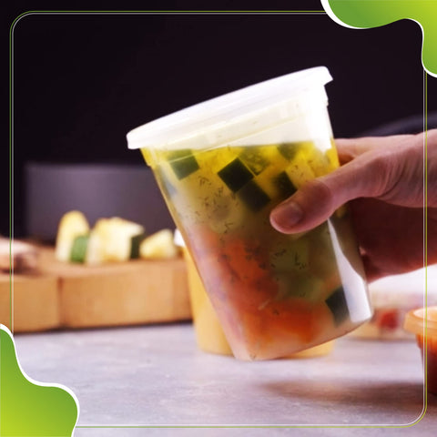 QUIDDITY WARE deli container freezer-safe option for long-term storage.