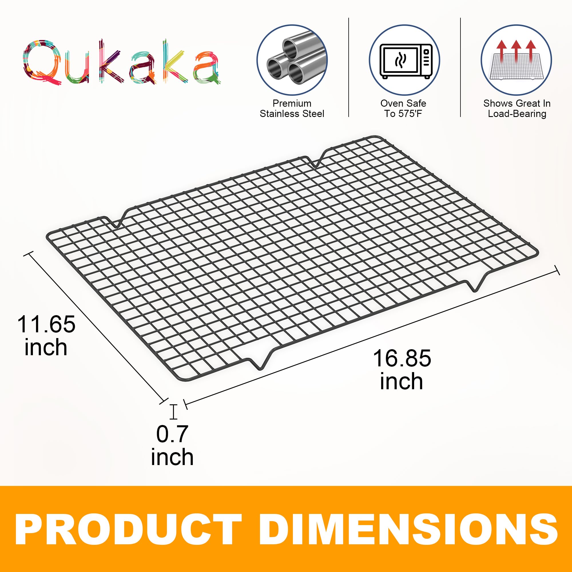 Qukaka cooling rack is dishwasher safe for easy cleanup after baking