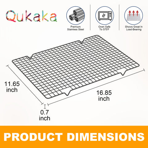 Qukaka cooling rack is dishwasher safe for easy cleanup after baking