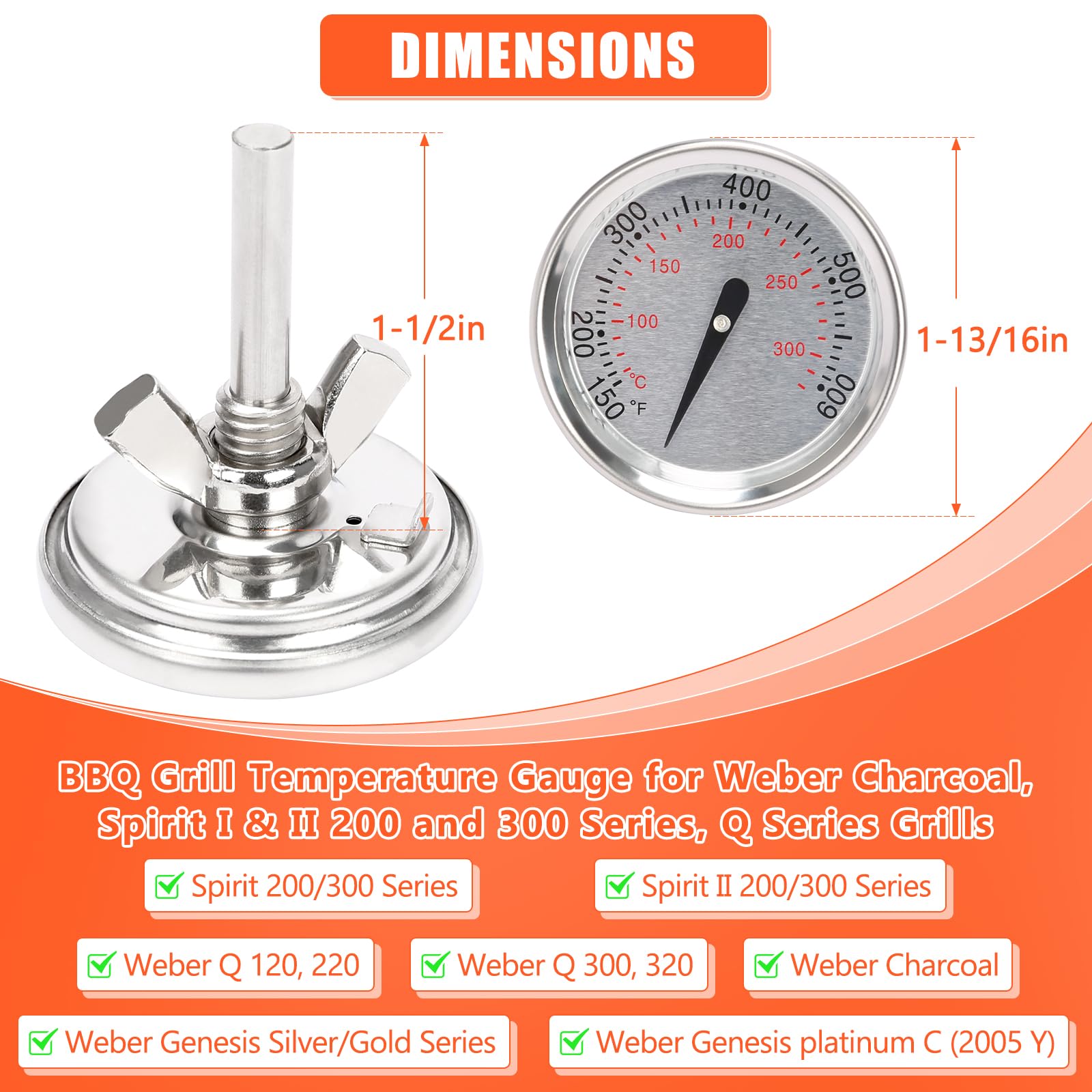 QuliMetal stainless steel case resists heat for outdoor grilling