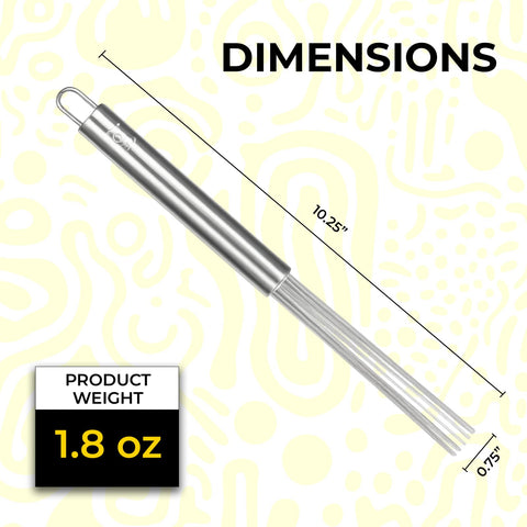 QULLAI Stanless Steel Whisk with sealed construction stays hygienic between uses.