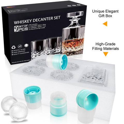 QUMMFA complete whiskey set elevates home bar display