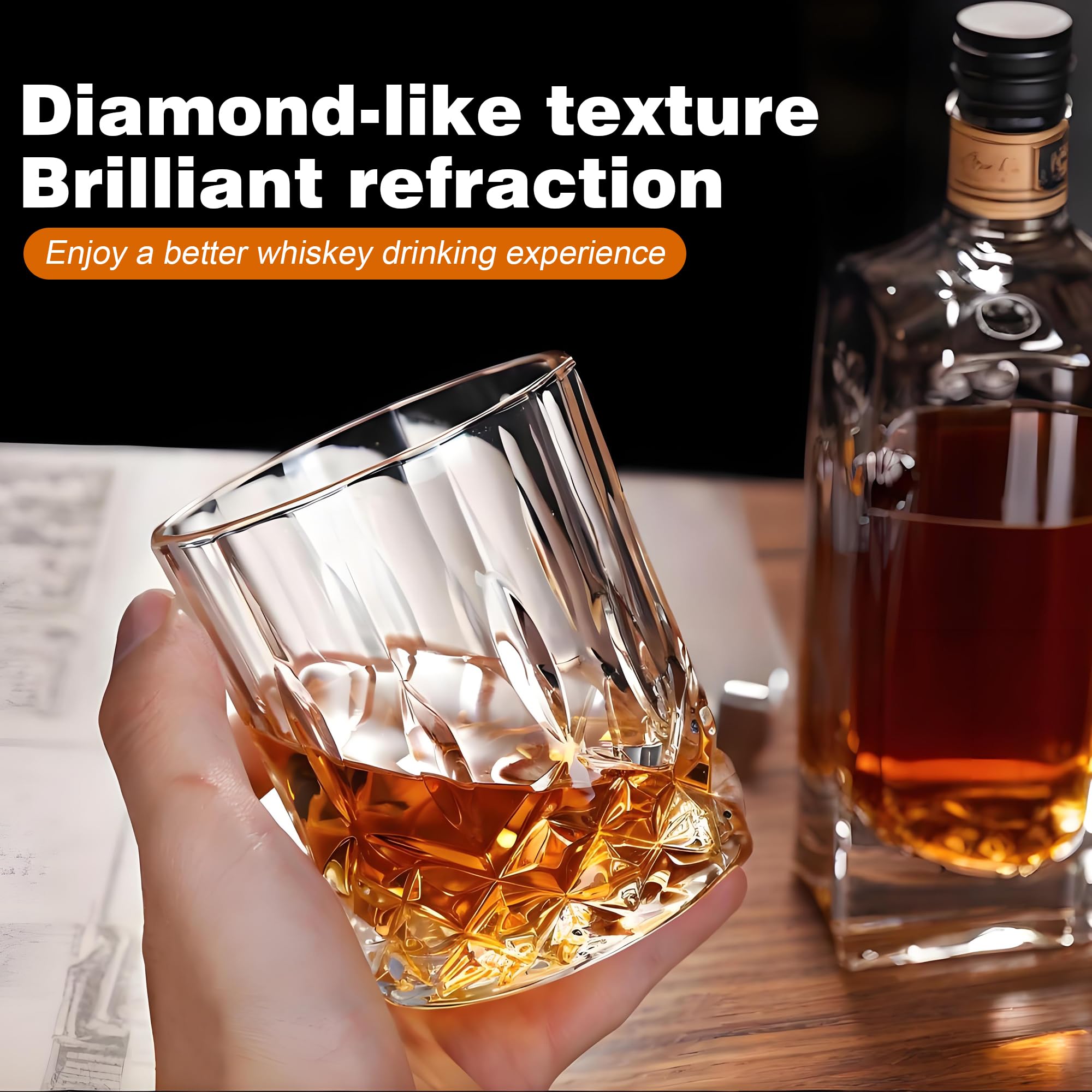 QUMMFA engraved old-fashioned rocks glass enhances toast moments