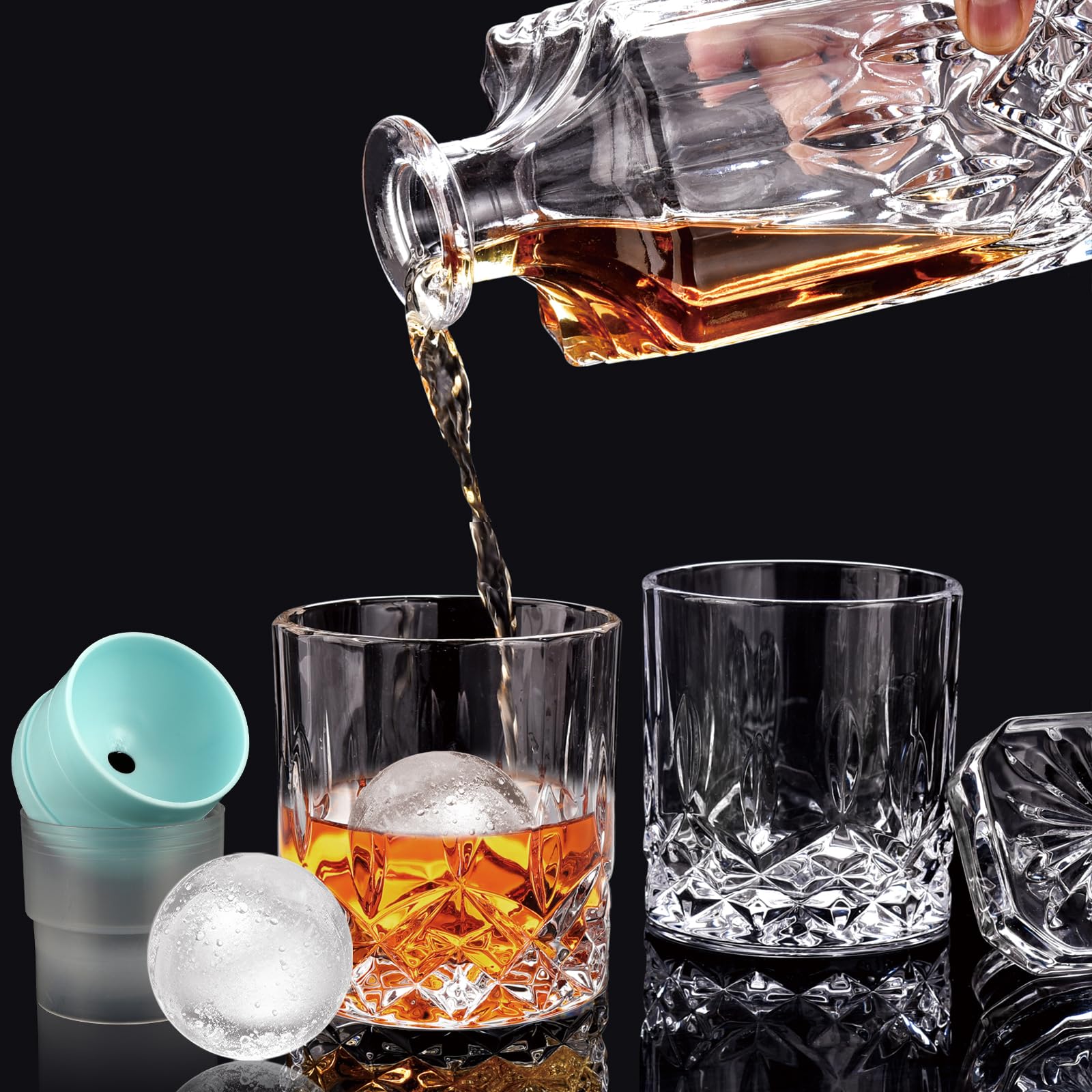 QUMMFA silicone ice molds for round ice balls